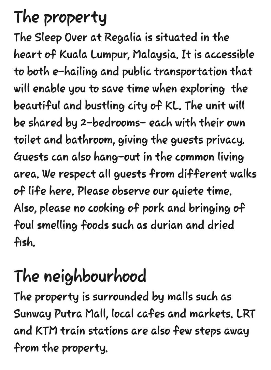 Sleep Over At Regalia Kuala Lumpur- Private Homestay
